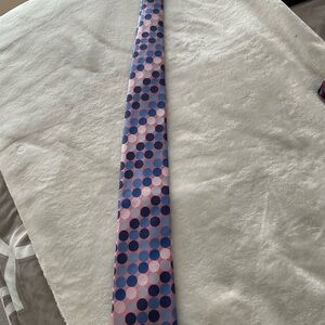 Classic Polka Dot Silk Tie in Pink and Blue